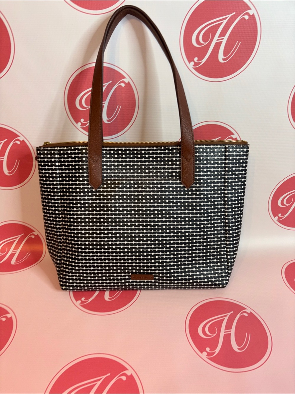 FOSSIL zippered Tote